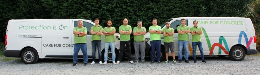 (Unser Messtechniker-Team vor Ort)